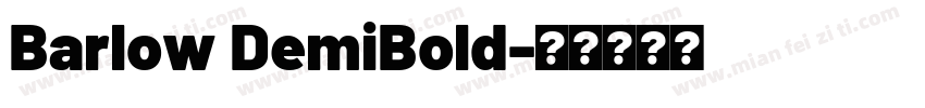 Barlow DemiBold字体转换